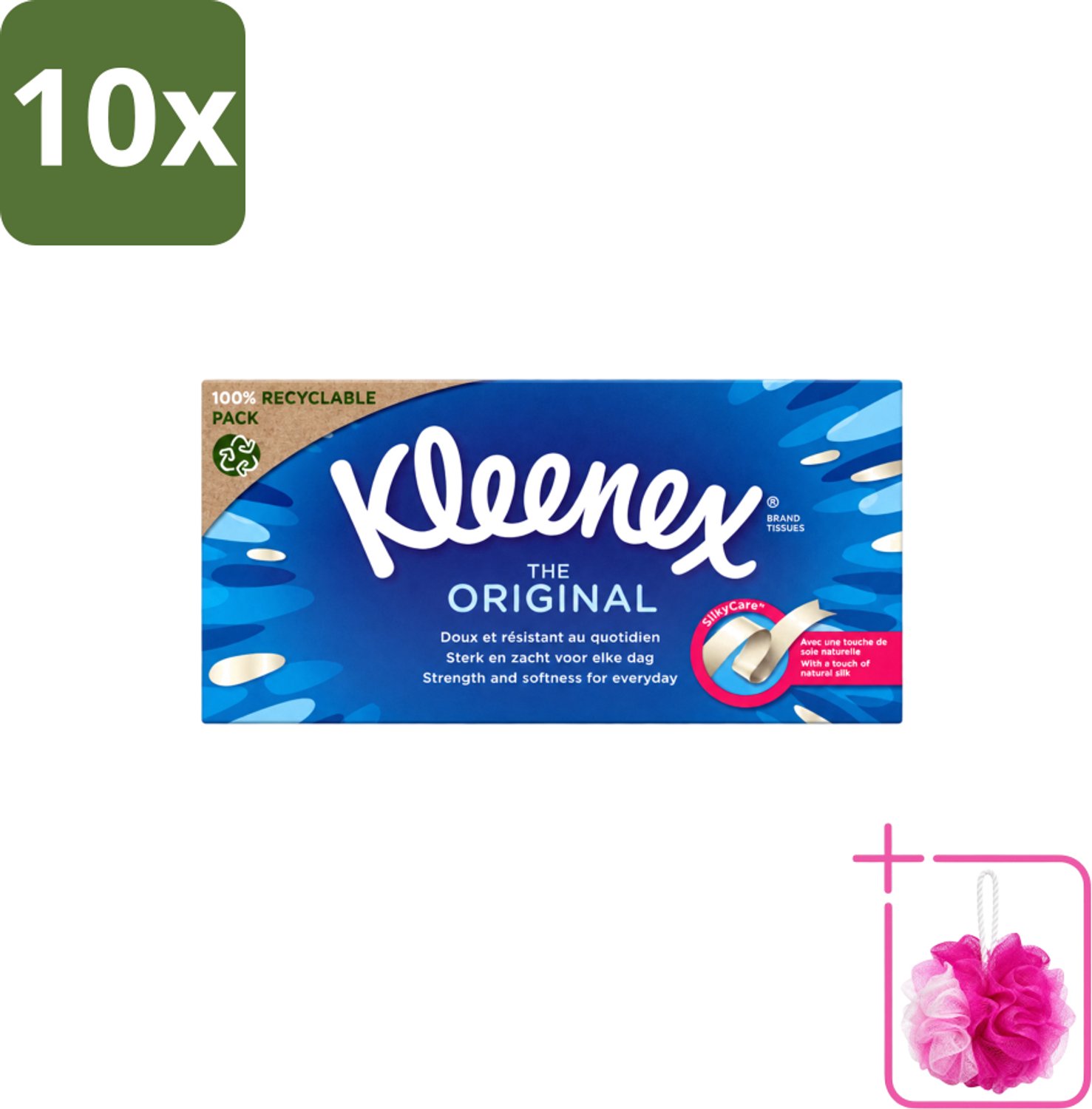 10 x Kleenex - Tissues - The Original - Voor Dagelijks Gebruik - 72 Stuks - Bulkverpakking - Tissue - Douchemop - Neusdoek