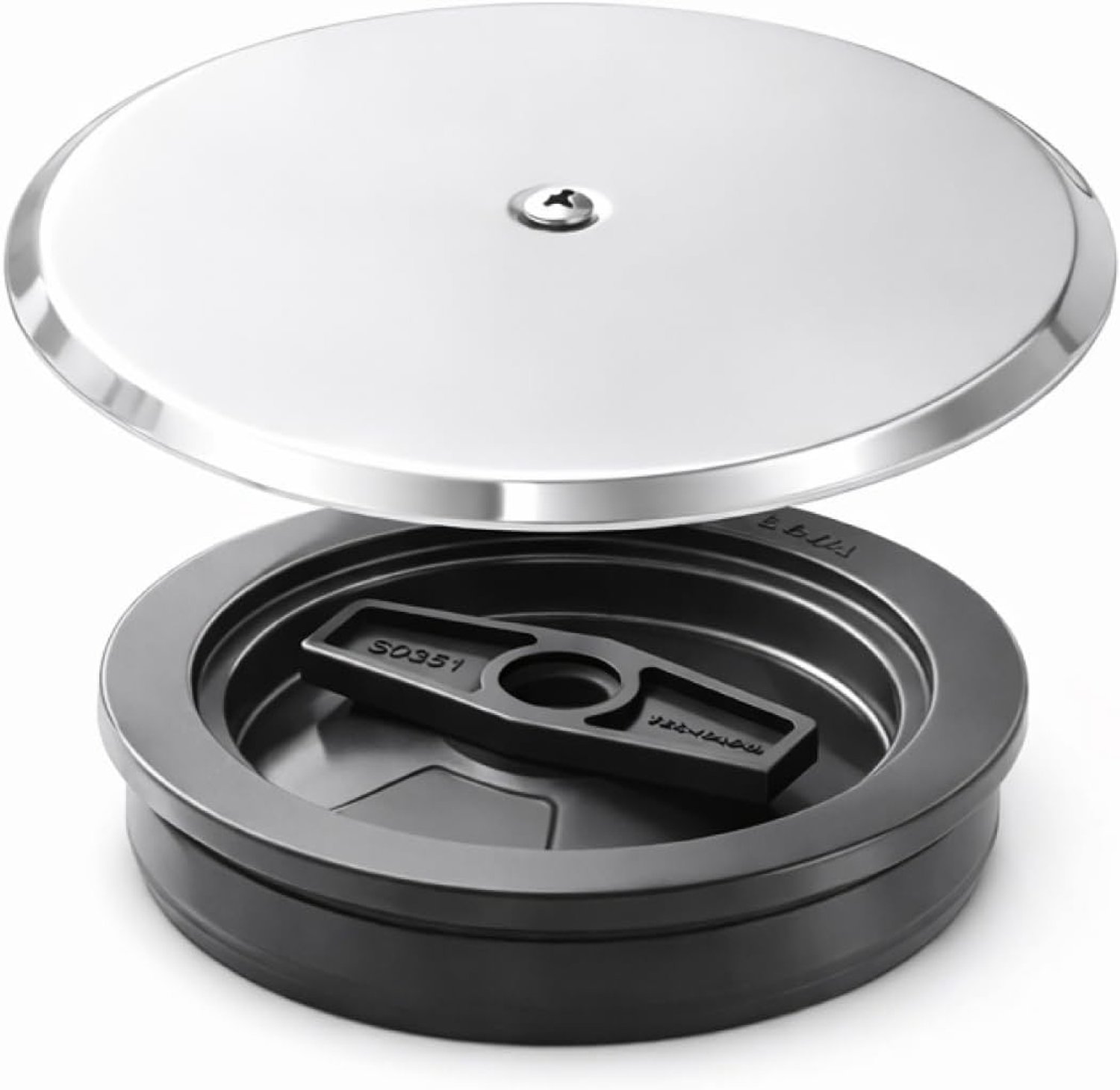 Siphon lid badkamer - 10 cm - roestvrij staal - voorkomt slechte geuren en lekkage - Vemera