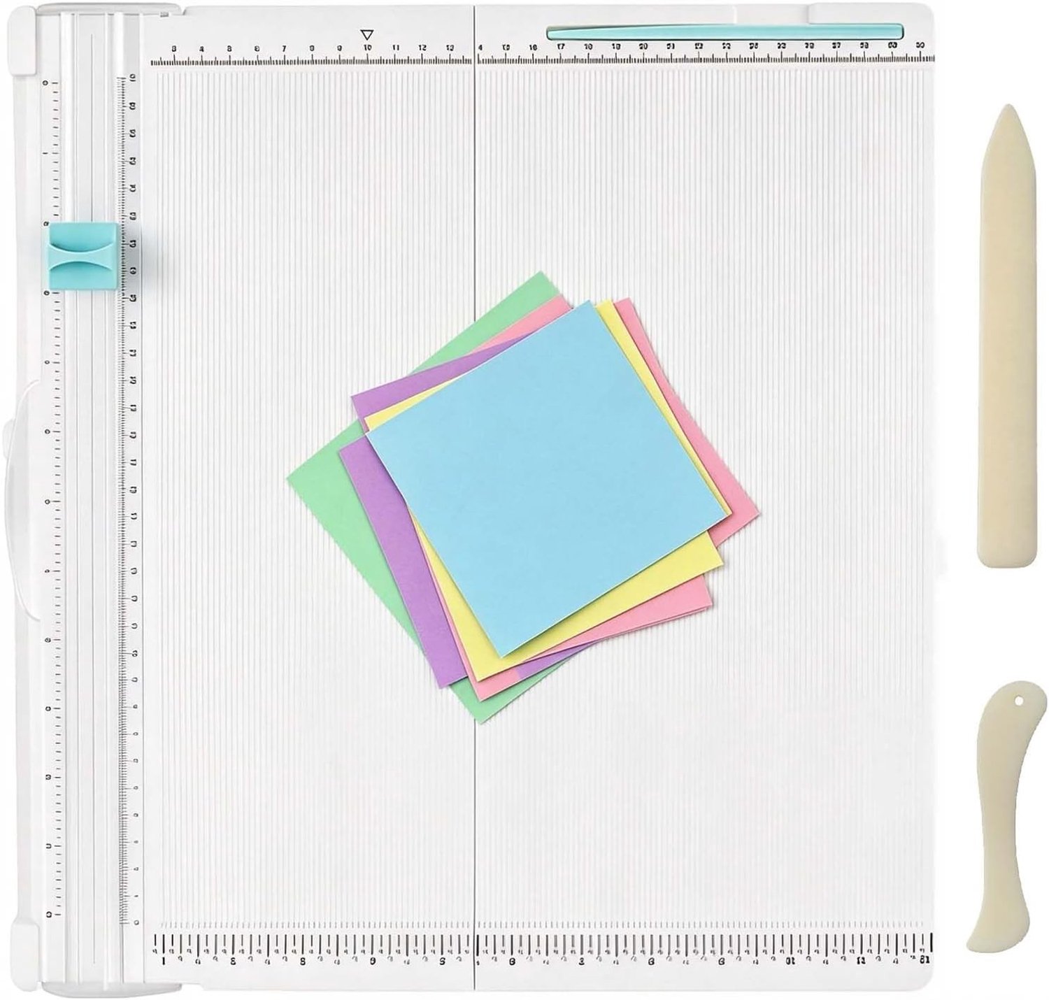 Papier snijmachine met vouwbord, 2-in-1 vouwmachine voor A4 papier, precisie snijder voor knutselen en origami, ideaal voor hobbyisten en creatievelingen