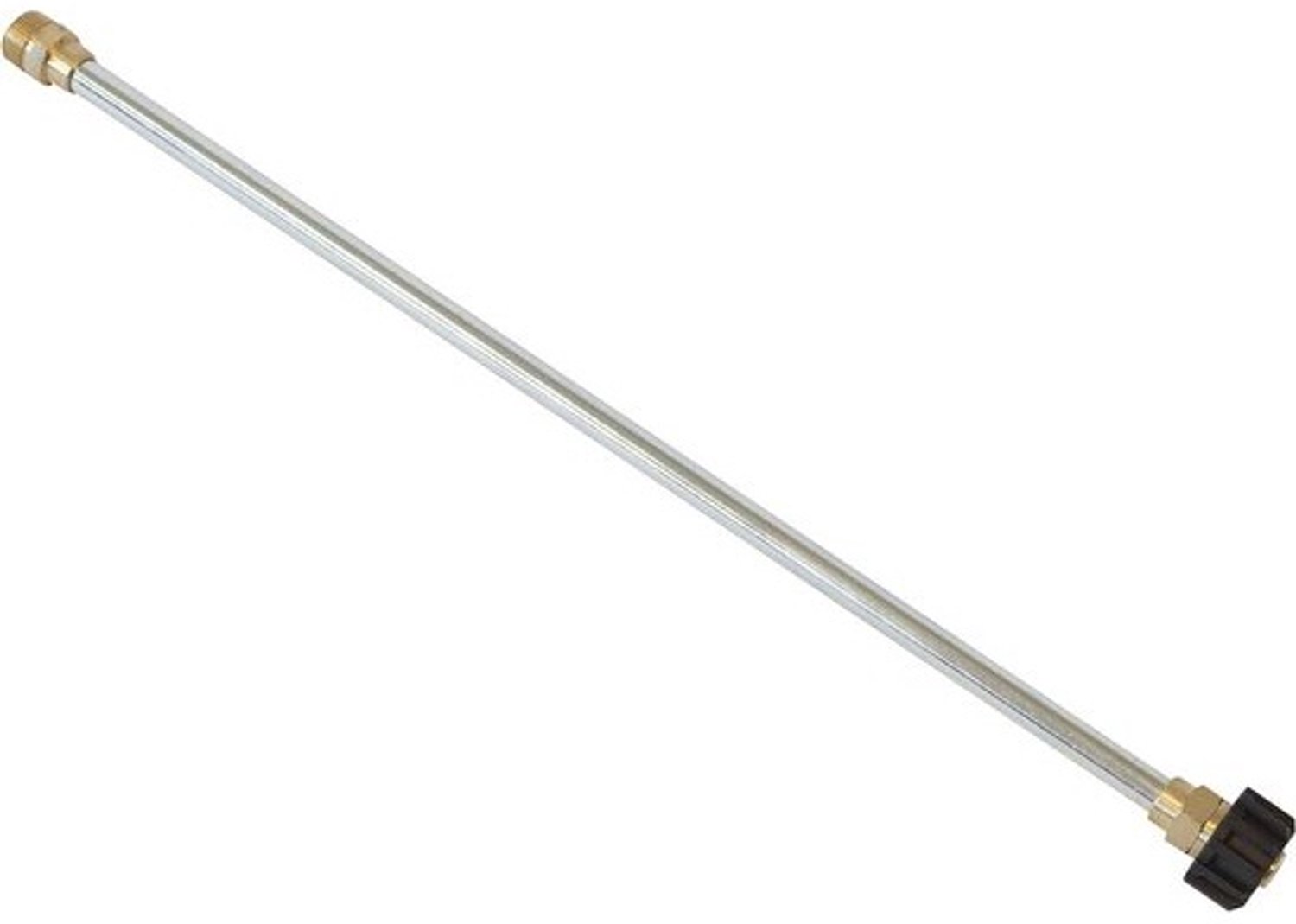 Hogedrukreinigeruitbreiding - Wandverlengstuk - Lastige plekken reinigen - Roestvrij staal - 53 cm - Zilver