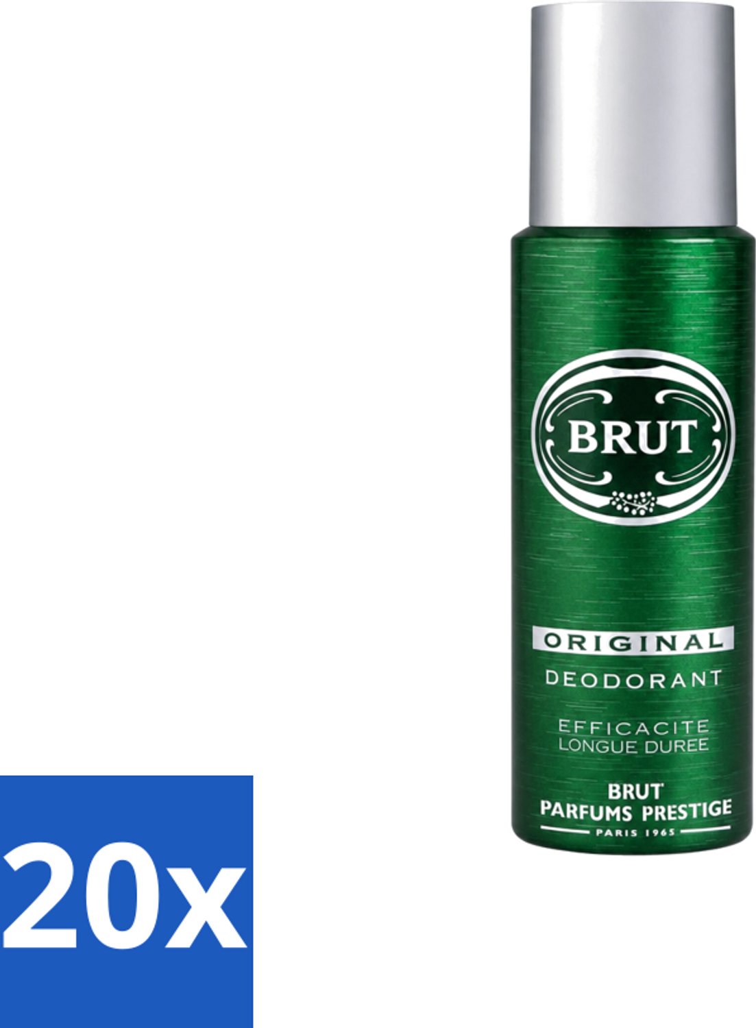 20 x Brut - Deodorant - Spray - Original - Langdurige frisheid - 200ml - Voordeelverpakking - 20 stuks