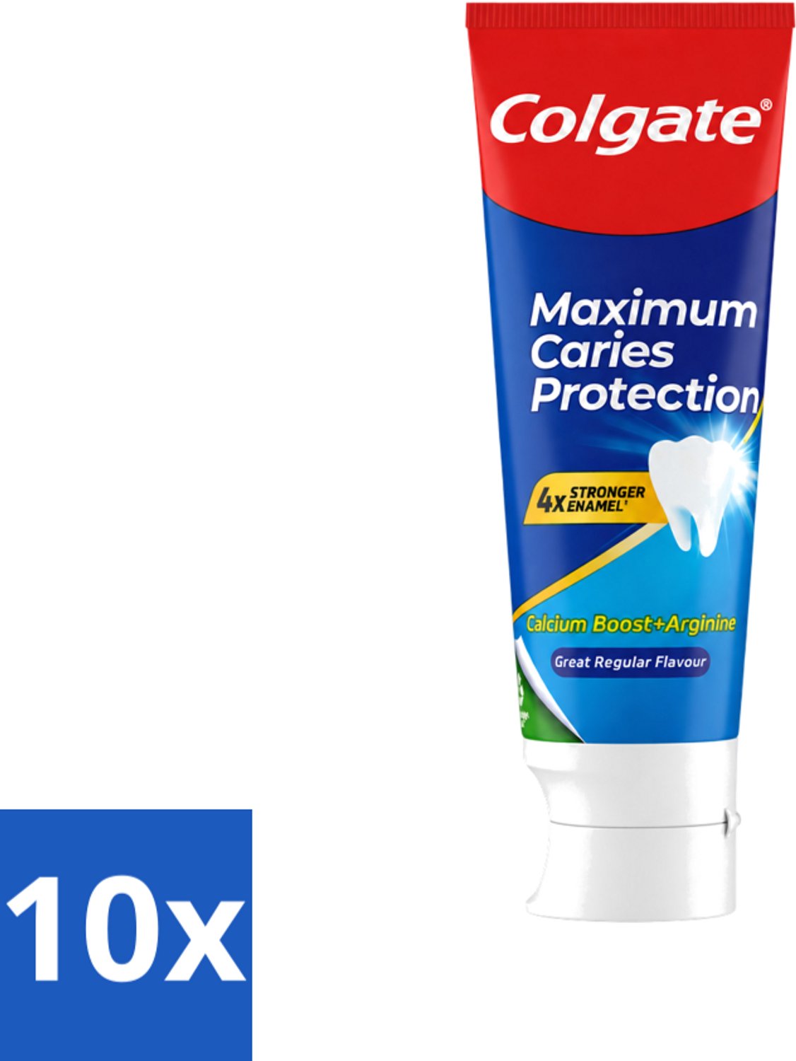 10 x Colgate - Carries Protection - Met Calcium - Tandpasta - 75ml - Voordeelverpakking - 10 stuks