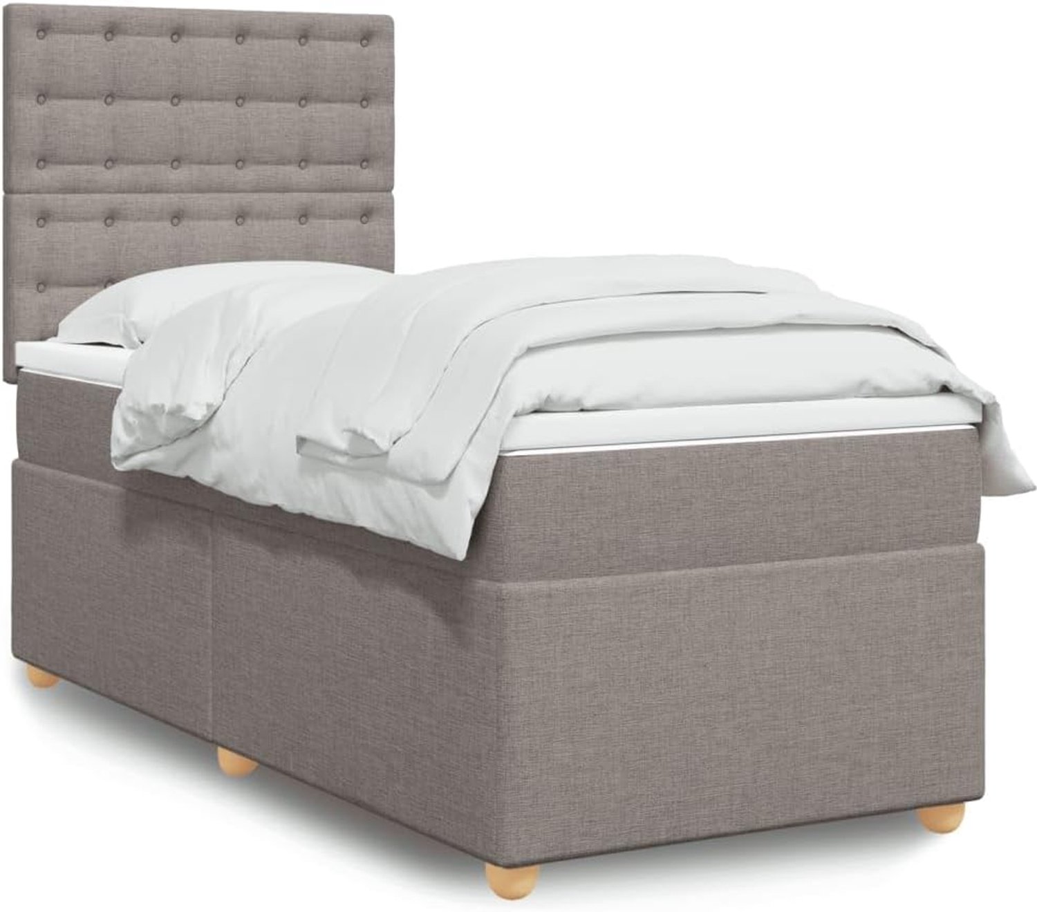 Pocketveringmatras Boxspringbed Taupe 90x200 cm