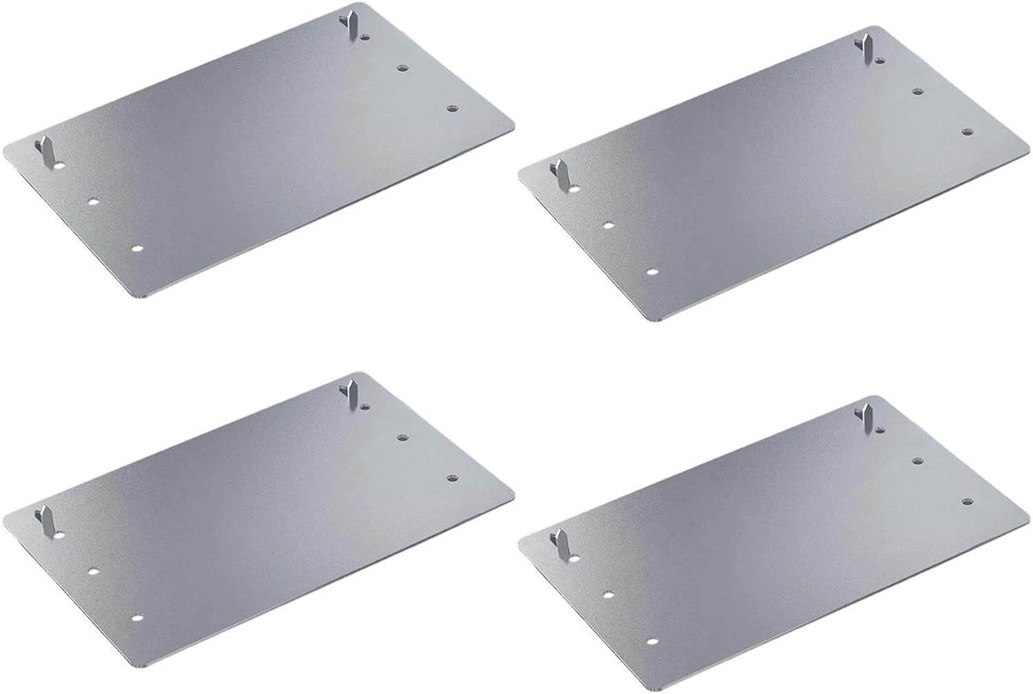 - 4-delige Zelfspijkerende stalen schild,Spijkerstop Plaatbescherming - Voor Bescherming Van Waterleidingen, Gipsplaten En Elektrische Bedrading Onder Kelder- En Wandwerkzaamheden In