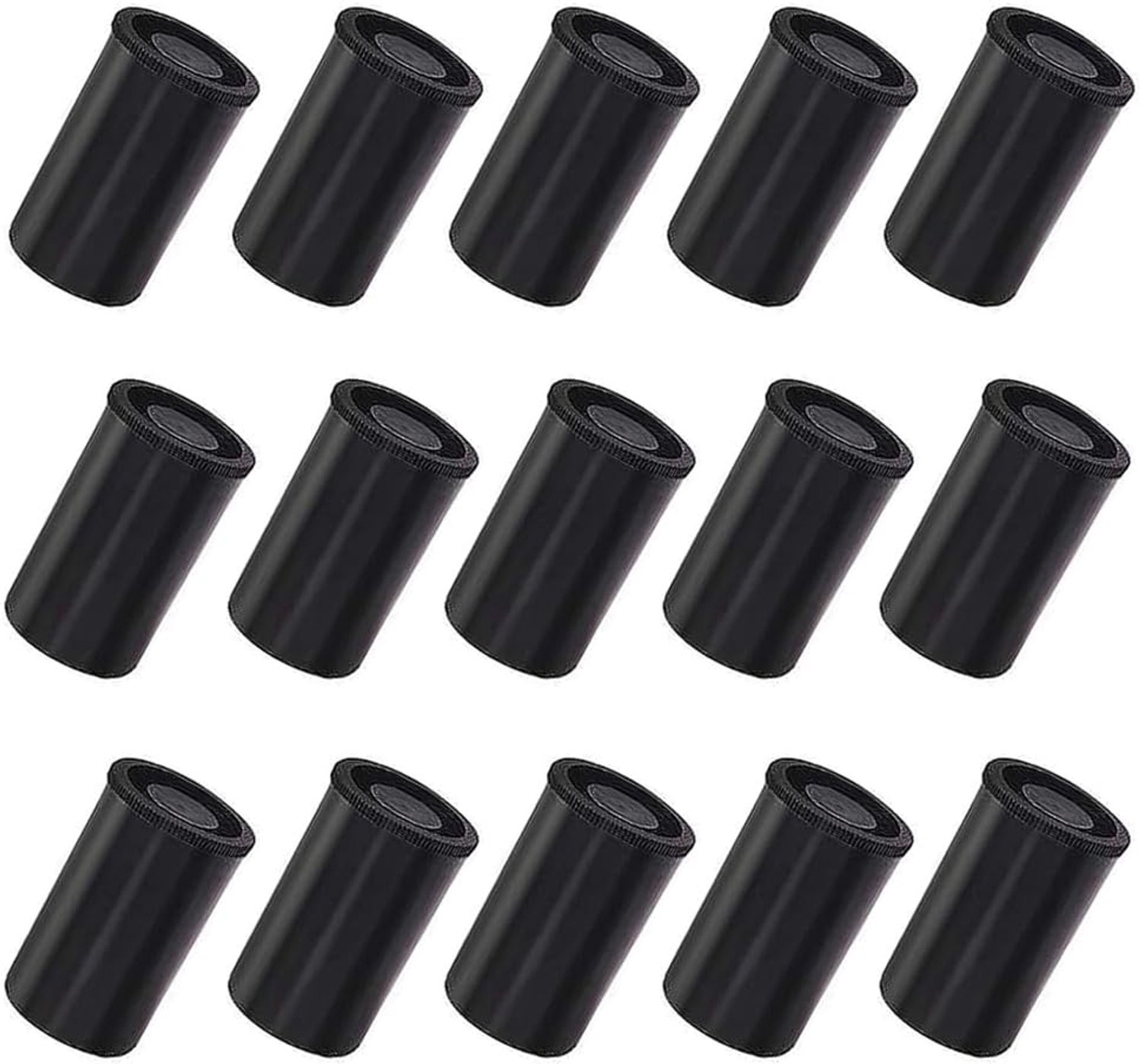 Filmdozen met deksel - 15 stuks filmdozen met deksel - kleine plastic doos met deksel kunststof - zwarte filmdoos, filmdozen, filmblikjes met deksel, voor wetenschappelijke activiteiten filmdozen