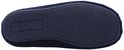 Donkerblauwe, gestructureerde antislipzool van een Scapa Homewear pantoffel.