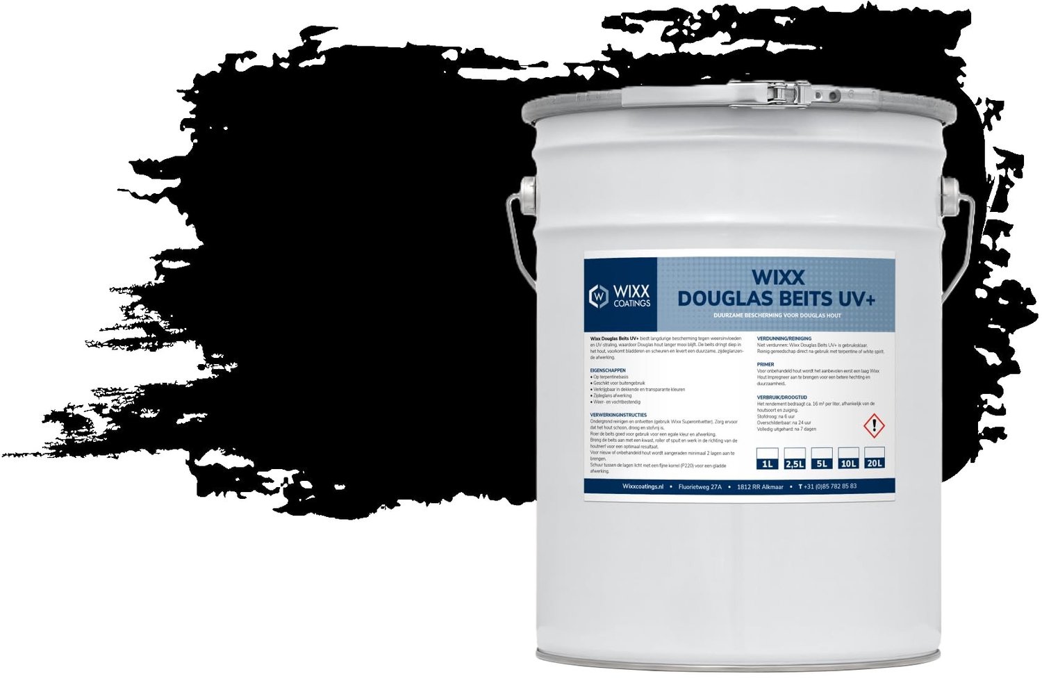 Douglas Stain UV+ - 5L - Jet Black
