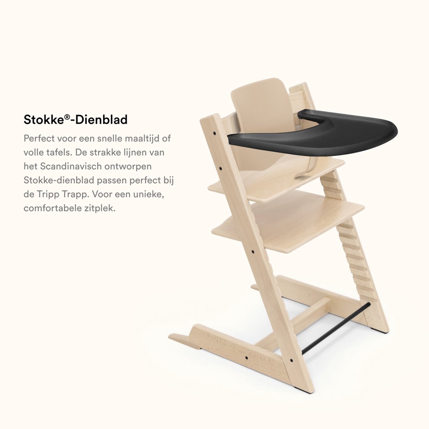 Stokke® Tafelblad voor Tripp Trapp® Black