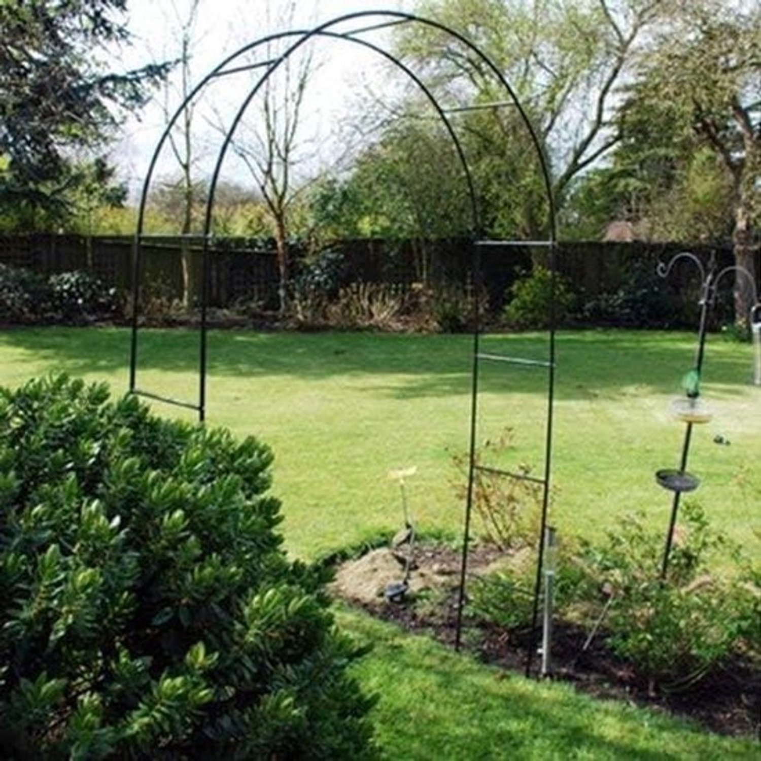 Stevige metalen tuinboog - voor klimplanten en rozen - 2.40m hoog