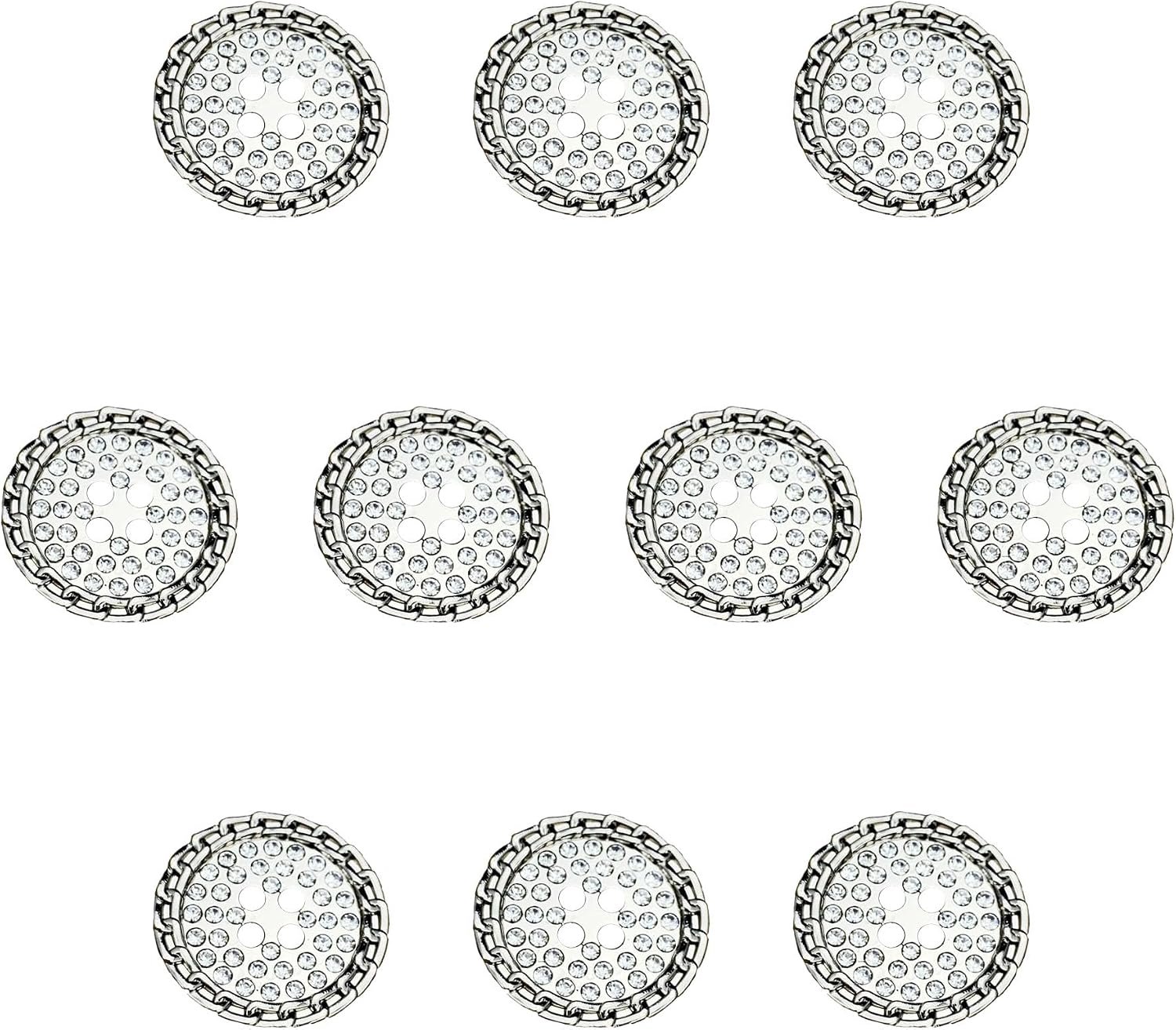 Knopen Aannaaien met Strass voor Cardigan Dirndl Mantel Blazer (C10S 23 mm)​​