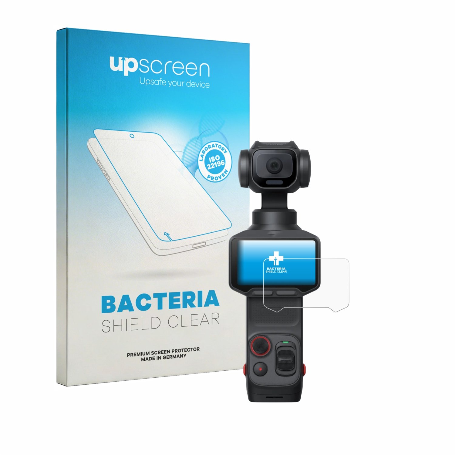 upscreen - Screenprotector voor Insta360 Luna Pro - Folie Beschermfolie transparant antibacterieel