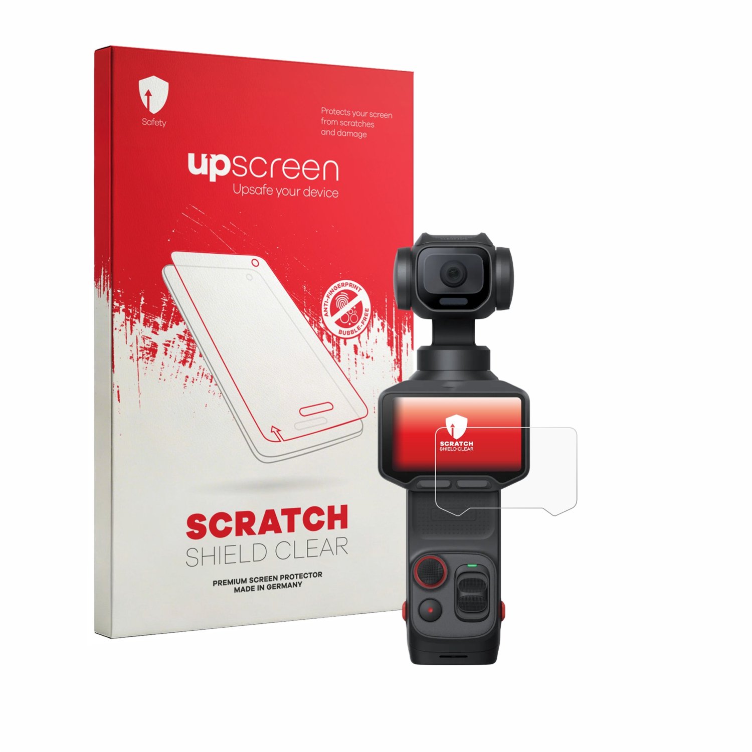 upscreen - Screenprotector voor Insta360 Luna Pro - Folie Beschermfolie transparant