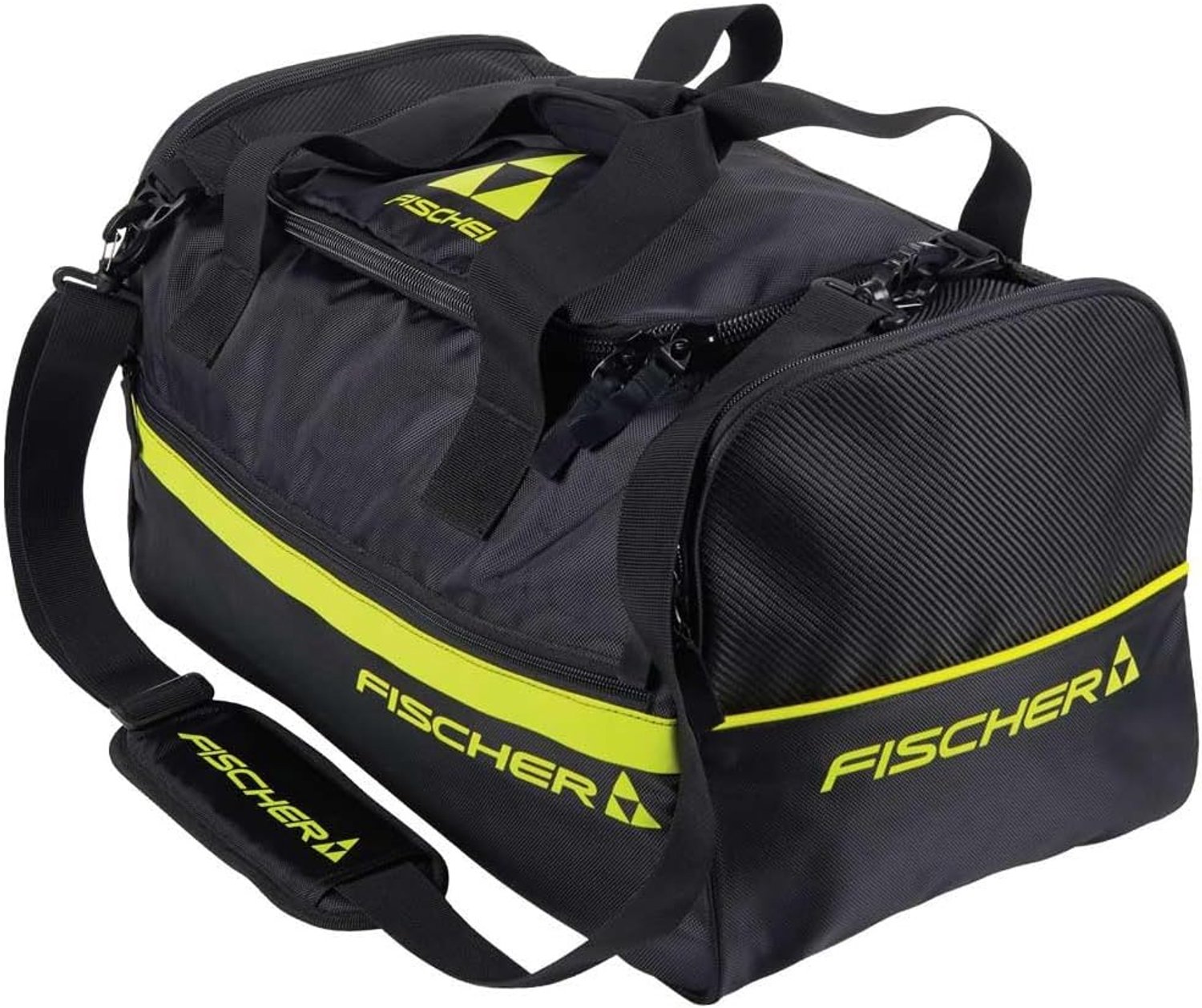 Fischer Team Sporttas 45L - Zwart/Limoen