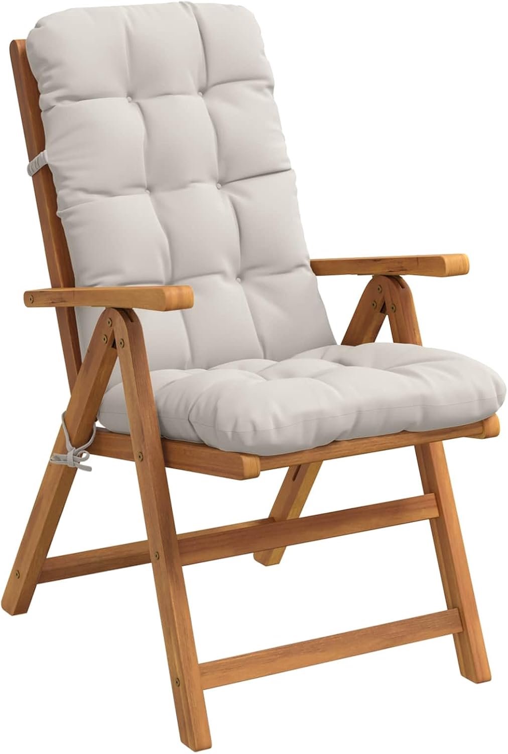 2-delige set kussens met hoge rugleuning, 100% polyester, uv-bestendig, met