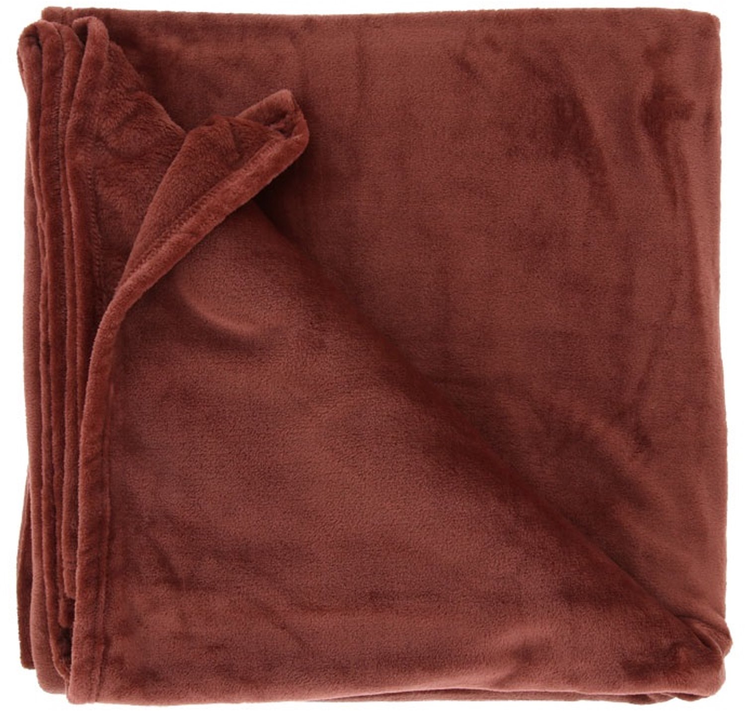 Unique Living Plaid Oscar - marsala - 150x200cm Bruin