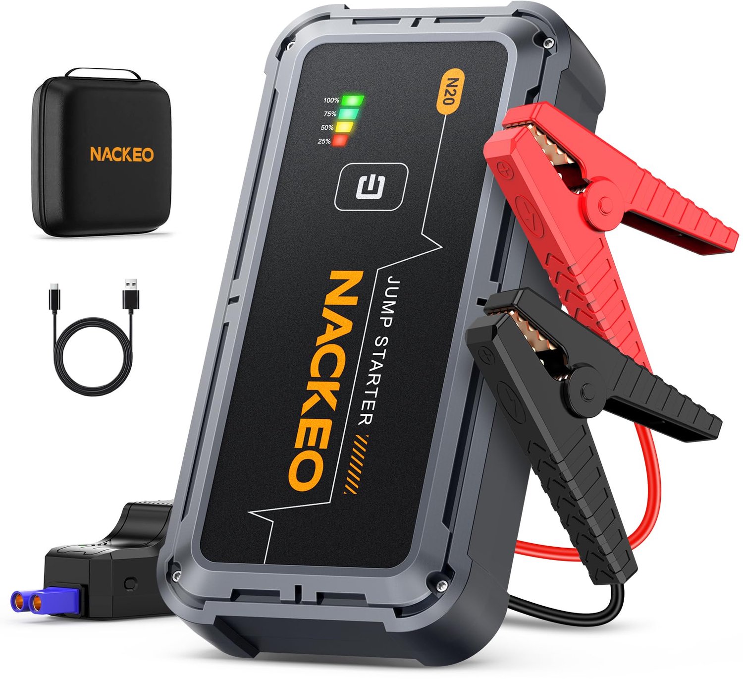 Auto Starthulp Powerbank - 12 V 7000 A Piekstroom - Lithium-ion Batterij - Compact Design - Universele Pasvorm