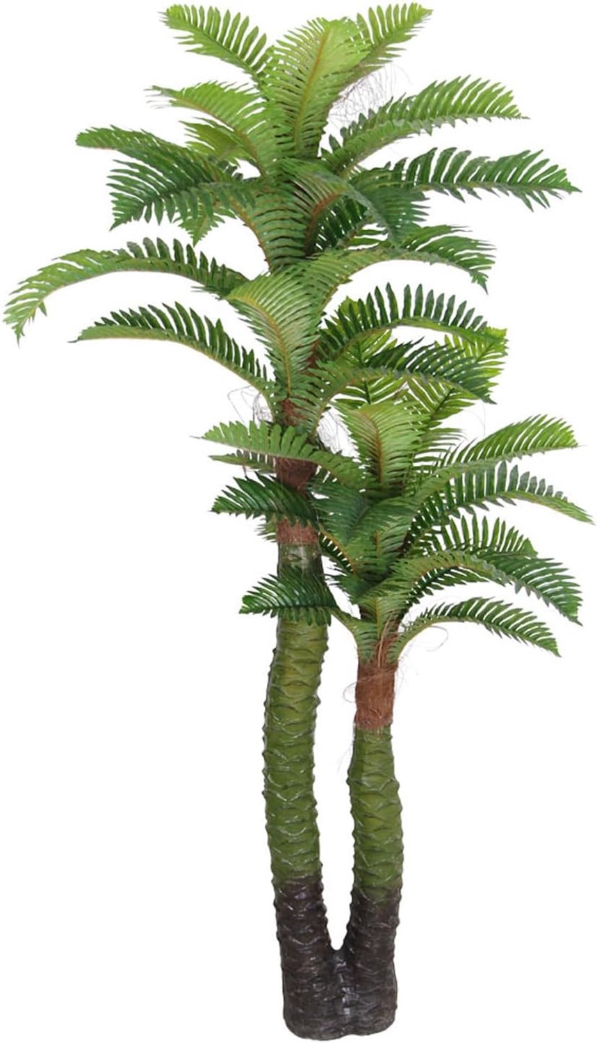 Kunstpalm, grote kunstpalm, kunstplant, palm, kunstmatig als echte plastic plant, selectiedecoratie, palmplant: palm, model 21 (kokospalm 140 cm)