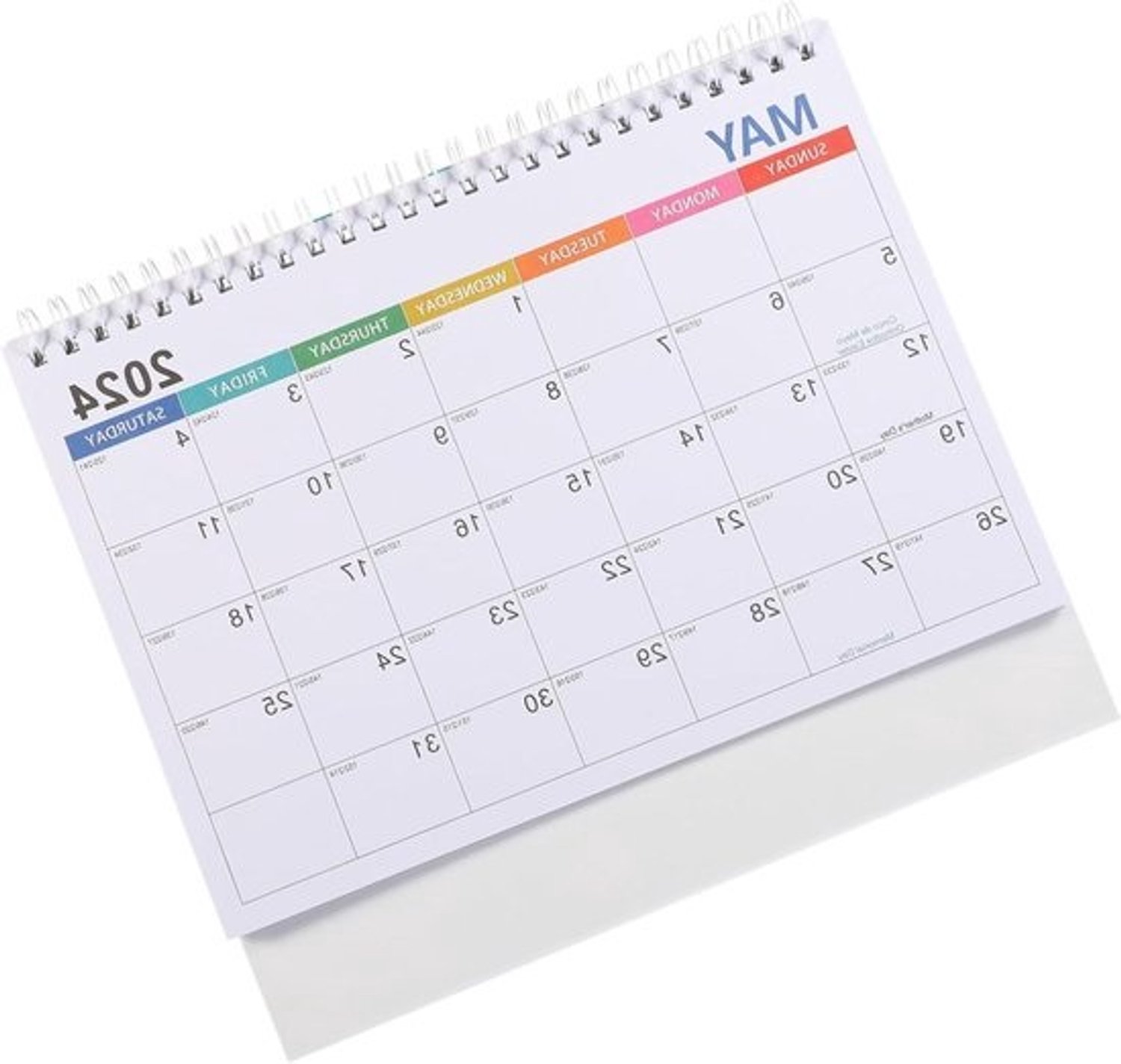 Didiseaon bureaukalender 2024 - Staande maandkalender - Papier - Verticaal