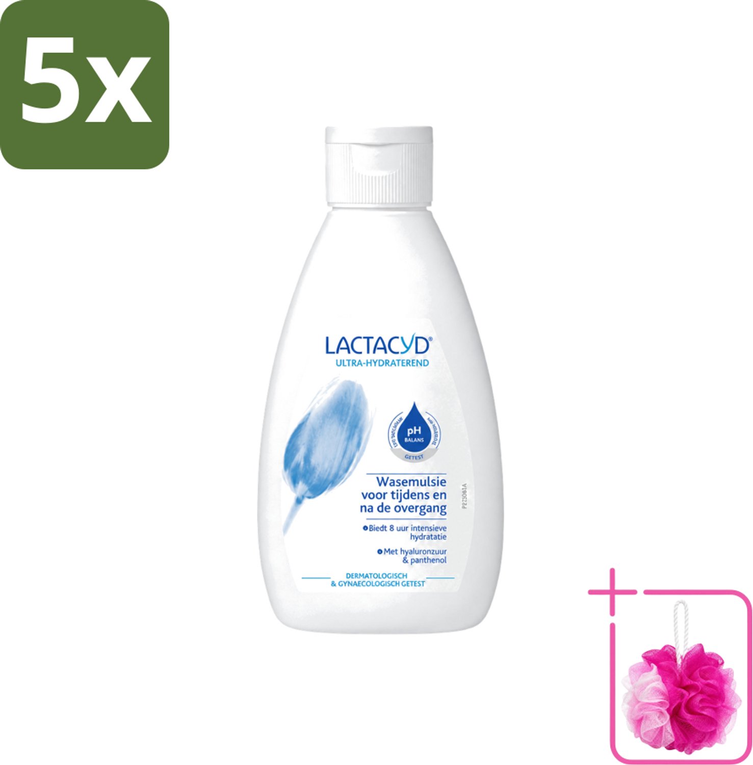5 x Lactacyd – Ultra Hydraterend – Voor tijdens en na de overgang – 200 ml - Bulkverpakking - Overgang - Douchemop - Hydraatatie