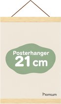 Porte-affiche (21 cm) en bois avec fermeture magnétique | A4 | système de suspension d'affiche - cadre d'affiche - cadre d'affiche - clip d'affiche - support d'affiche