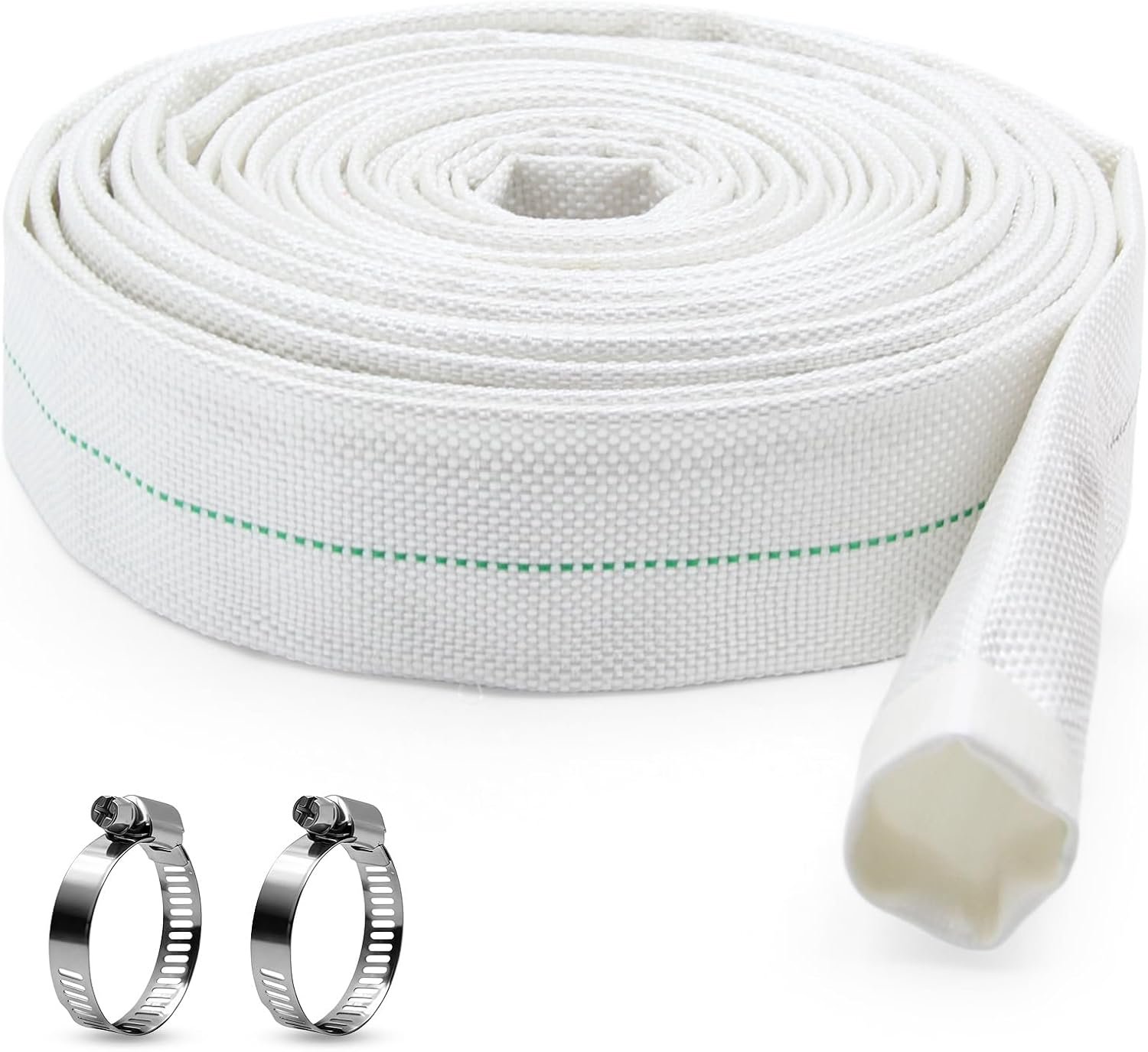 25mm Platte slang, 10 Meter Gewevenslang voor dompelpumppen & vuilwaterpompen, duurzame pompaccessoires