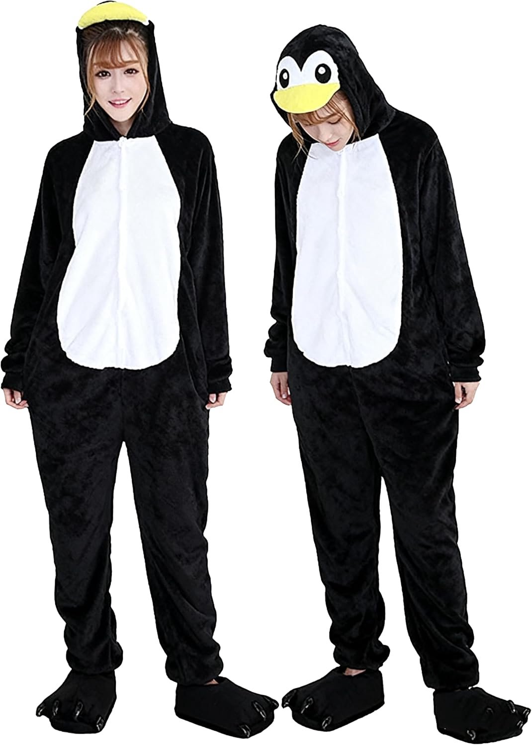 Pyjama voor carnaval, Kerstmis, Halloween, anime, cosplay, eendelig, voor volwassenen, uniseks, voor dames en heren, kleding voor de winter