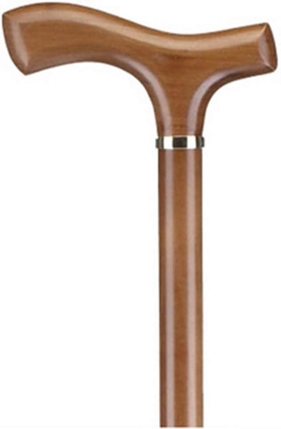 Opvouwbare wandelstok - Houten steunstok - Ondersteuning bij lopen - Antislip bodem - 96 cm - Bruin