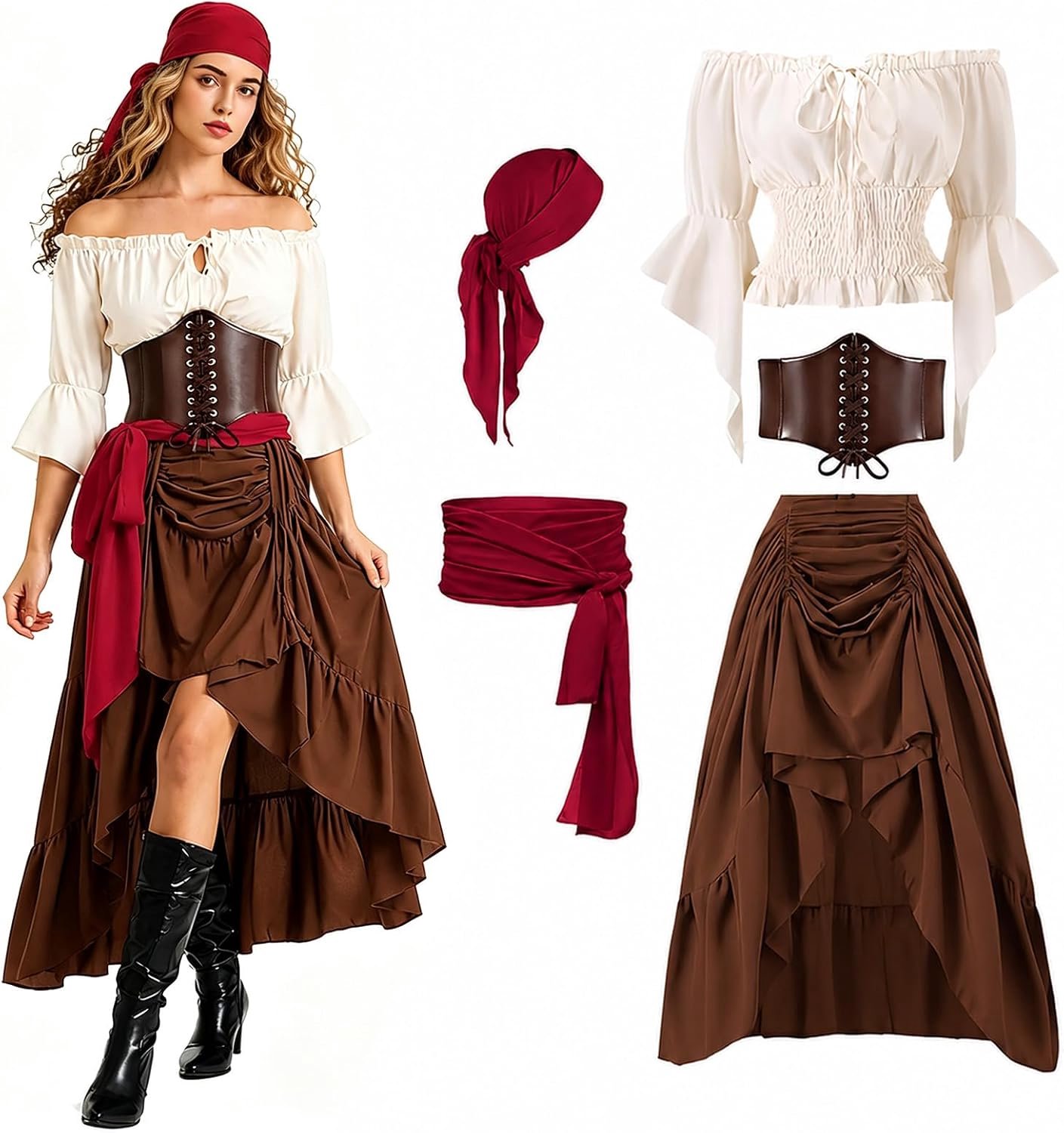 Dames, middeleeuwse kleding dames (B