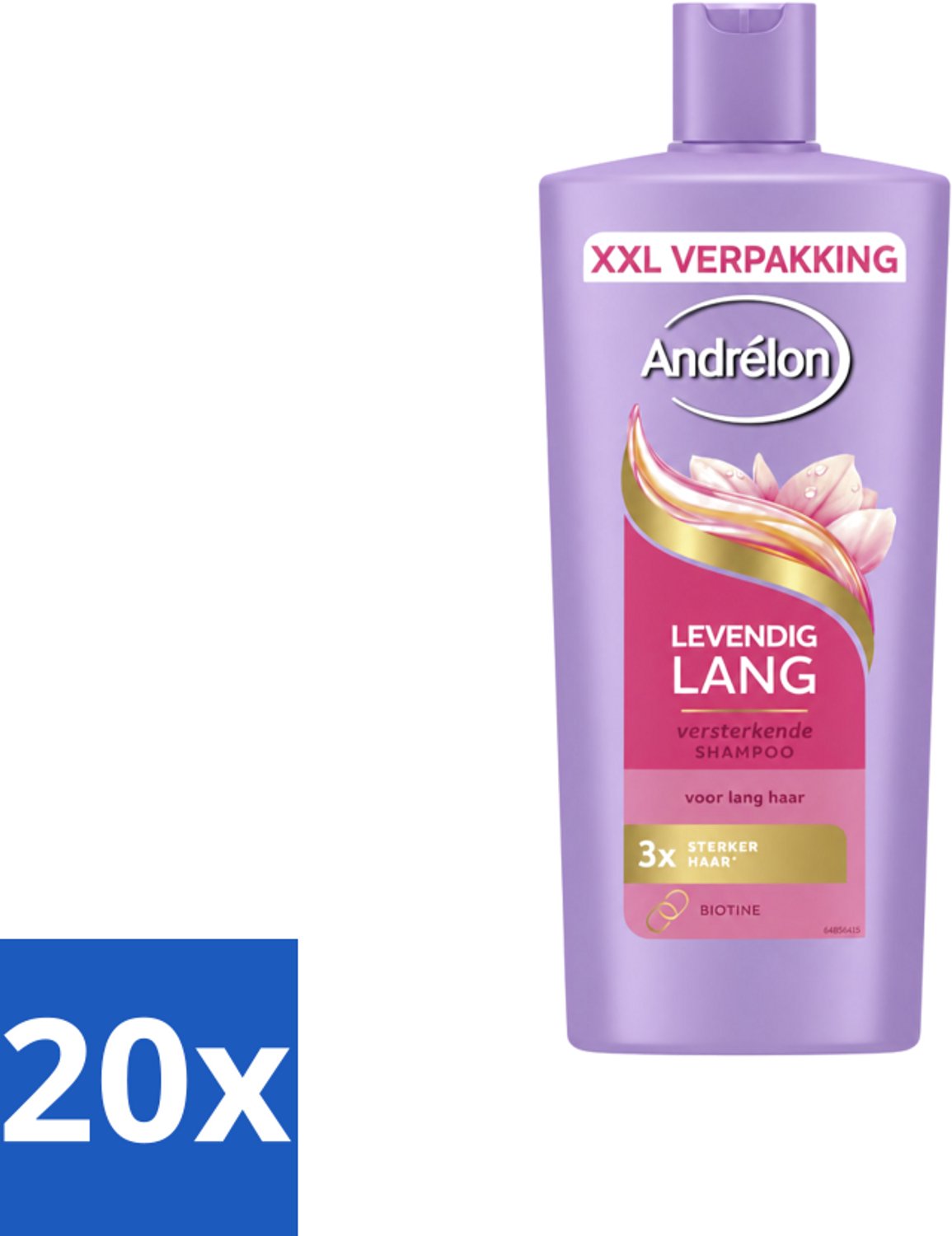 20 x Andrélon – Shampoo – Levendig Lang – 685 ml - Voordeelverpakking - 20 stuks