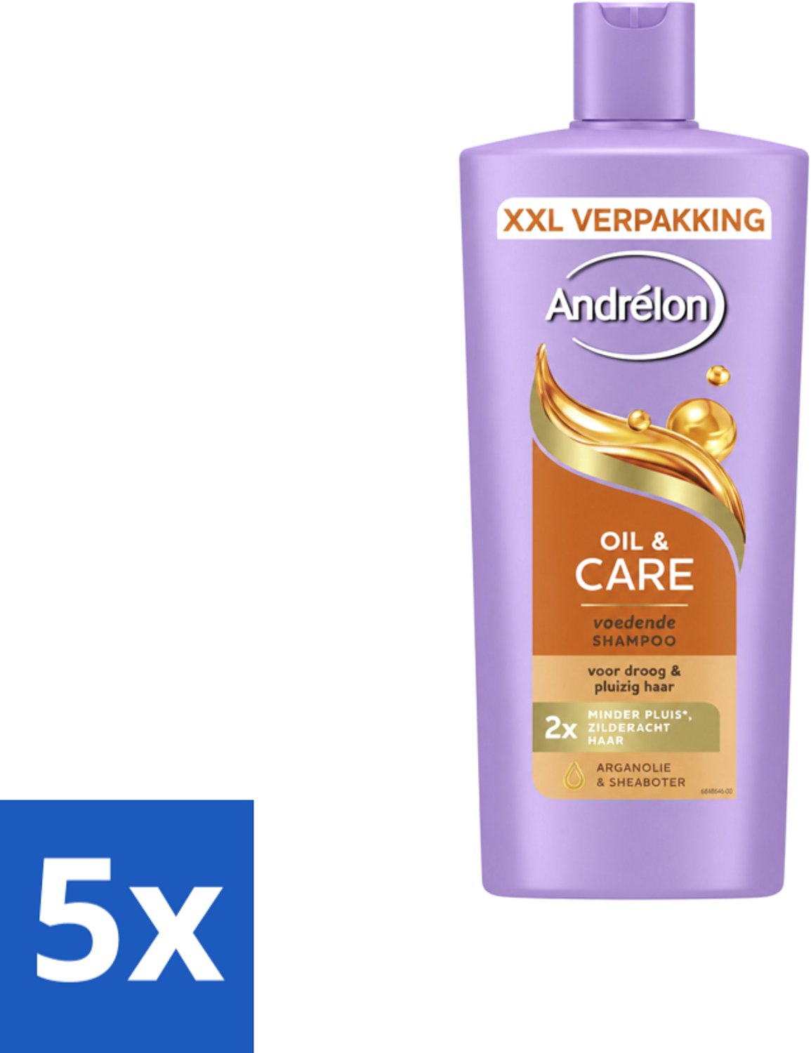 5 x Andrélon – Shampoo – Oil & Care – 685 ml - Voordeelverpakking - 5 stuks