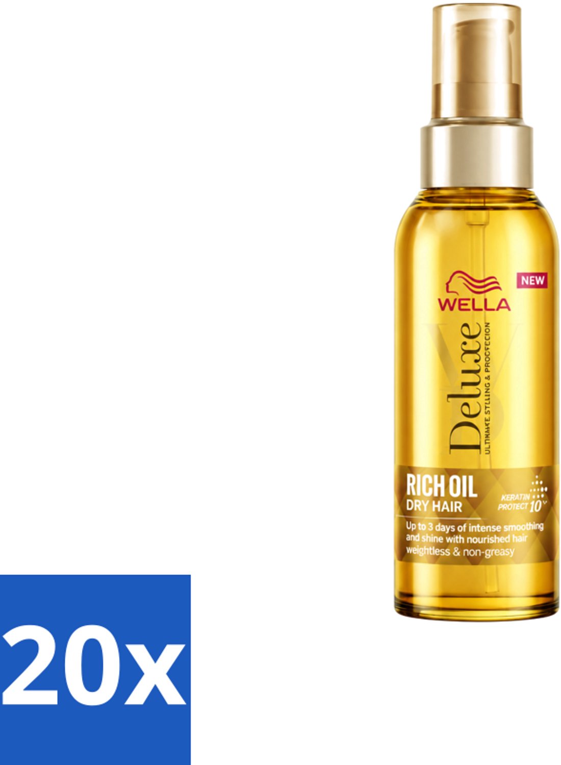 20 x Wella – Deluxe Oil Rich – Haarolie – 100 ml - Voordeelverpakking - 20 stuks