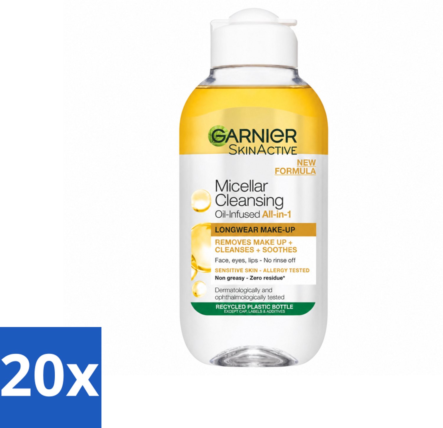 20 x Garnier - Micellair Reinigingswater - Olie - 100 ml - Voordeelverpakking - 20 stuks