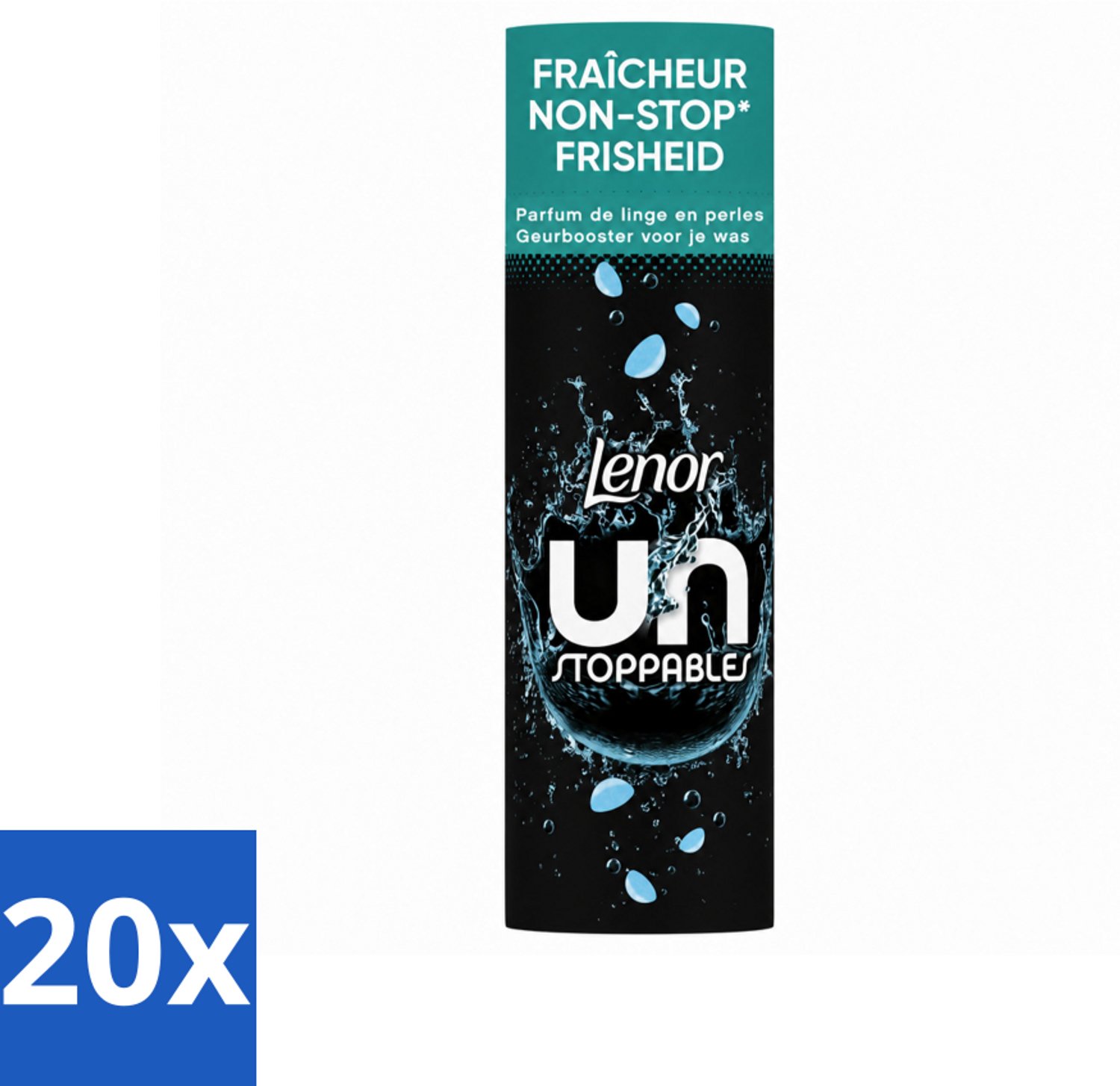 20 x Lenor Unstoppables - Geurbooster - Fris - Non-Stop Frisheid - 19 Wasbeurten - Voordeelverpakking - 20 stuks