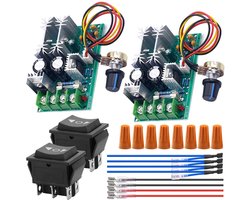 Toerentalregelaar 20 A DC 12 V 24 V 36 V 48 V PWM krachtige aandrijfmodule met overbelastingsbeveiliging instelbare snelheid