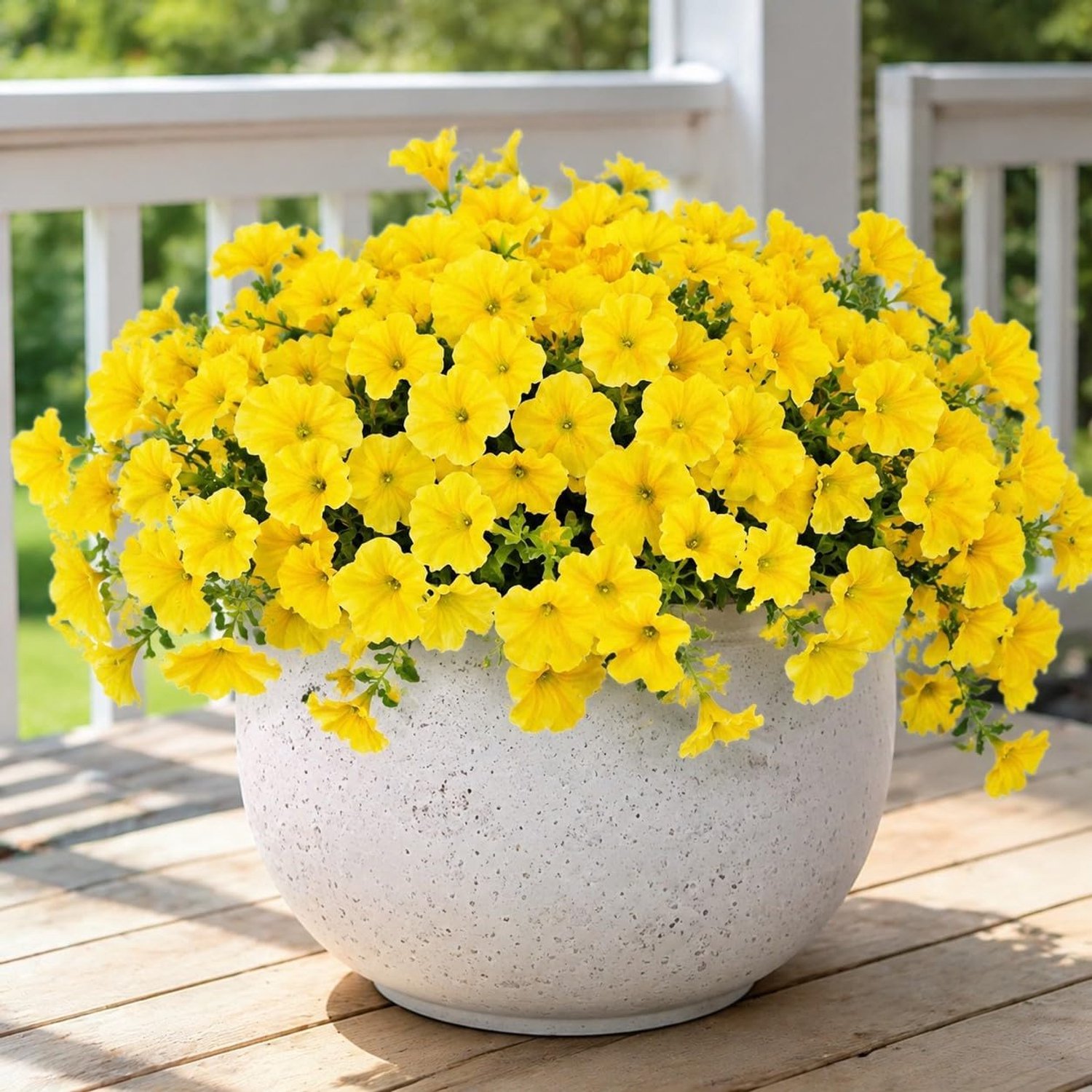 Kunstmatige Zijde Bloemen voor Buiten Decoratie,12 Bundels Nep Bloemen Kleurrijke Morning Glory met Eucalyptus Nep Planten Groen UV Bestendig voor Buiten Voordeur Planter Porch Tuin