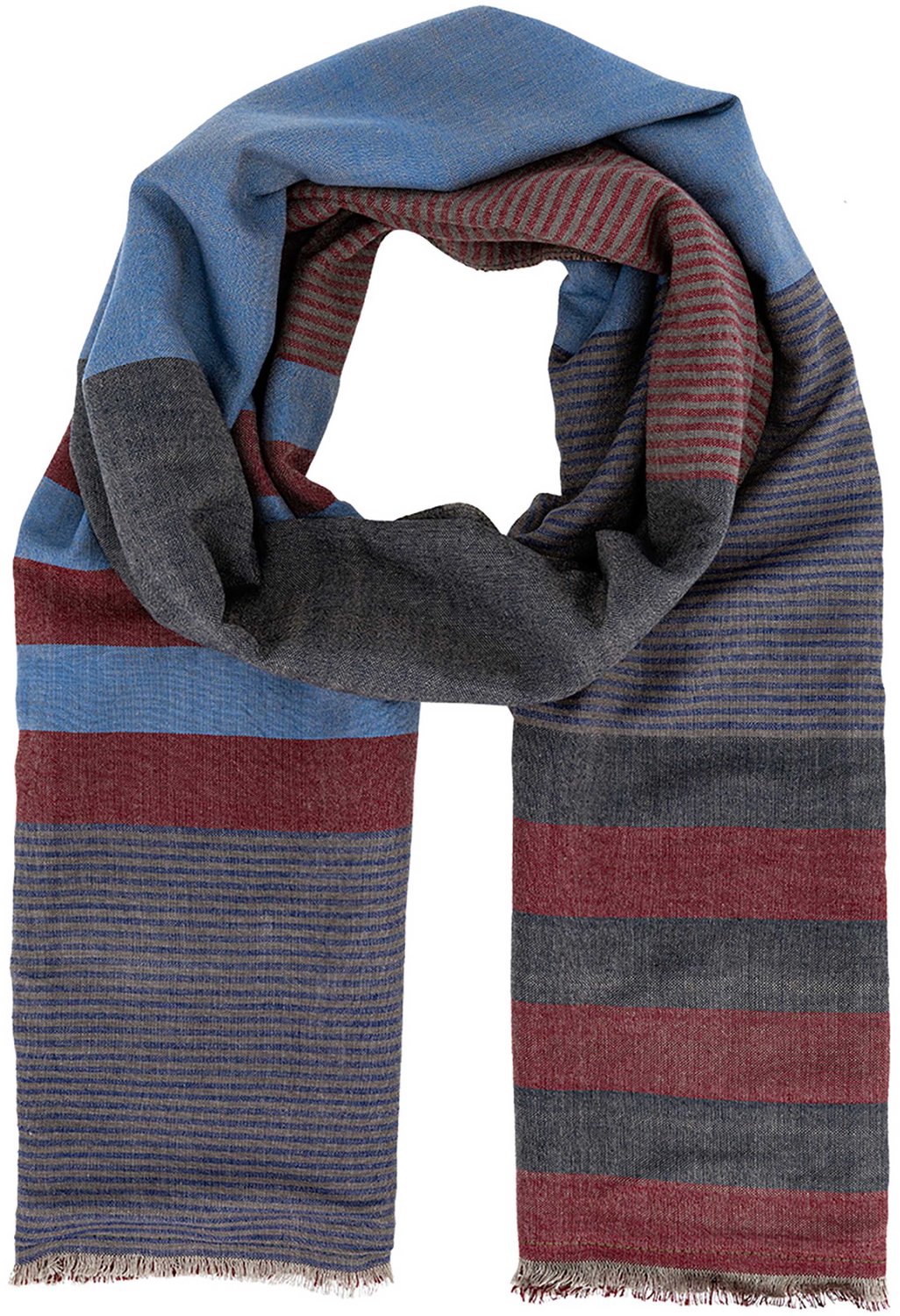 LINDENMANN heren sjaal - blauw