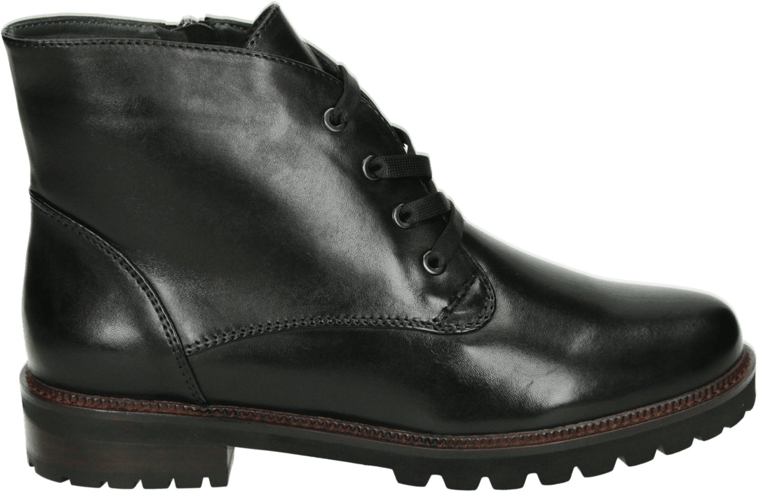 Maripe - GG477 - Hoge sneakersVeterbootsDames veterschoenenDames sneakersHalf-hoge schoenen - Kleur: Zwart - Maat: 39