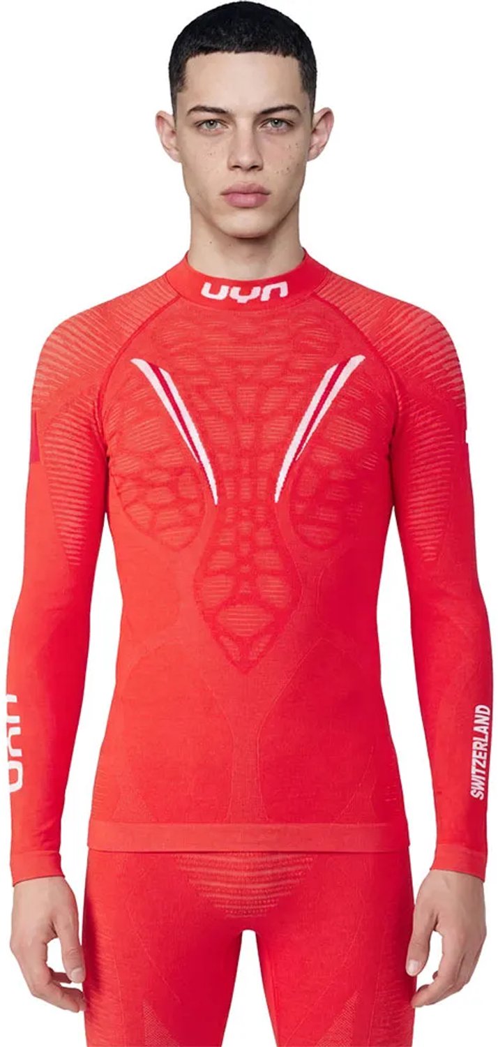 Uyn Natyon Biomorph Turtleneck Lange Mouwen Basislaag Rood 2XL