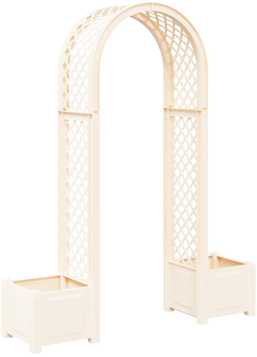 Rozenboog met plantenbakken 168,5 x 43 x 207 cm