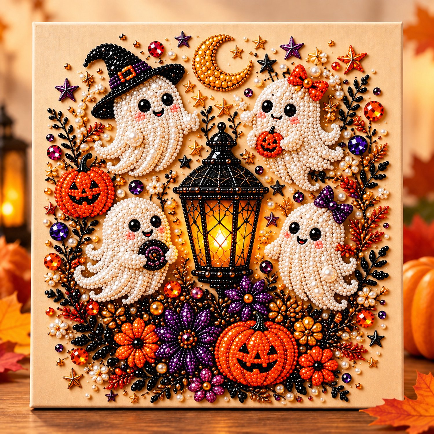 PulseOne Halloween Lantaarn Diamond Painting - DIY Knutselpakket voor Volwassenen - Lantaarnmotief - Creatieve Hobby - Herfstdecoratie