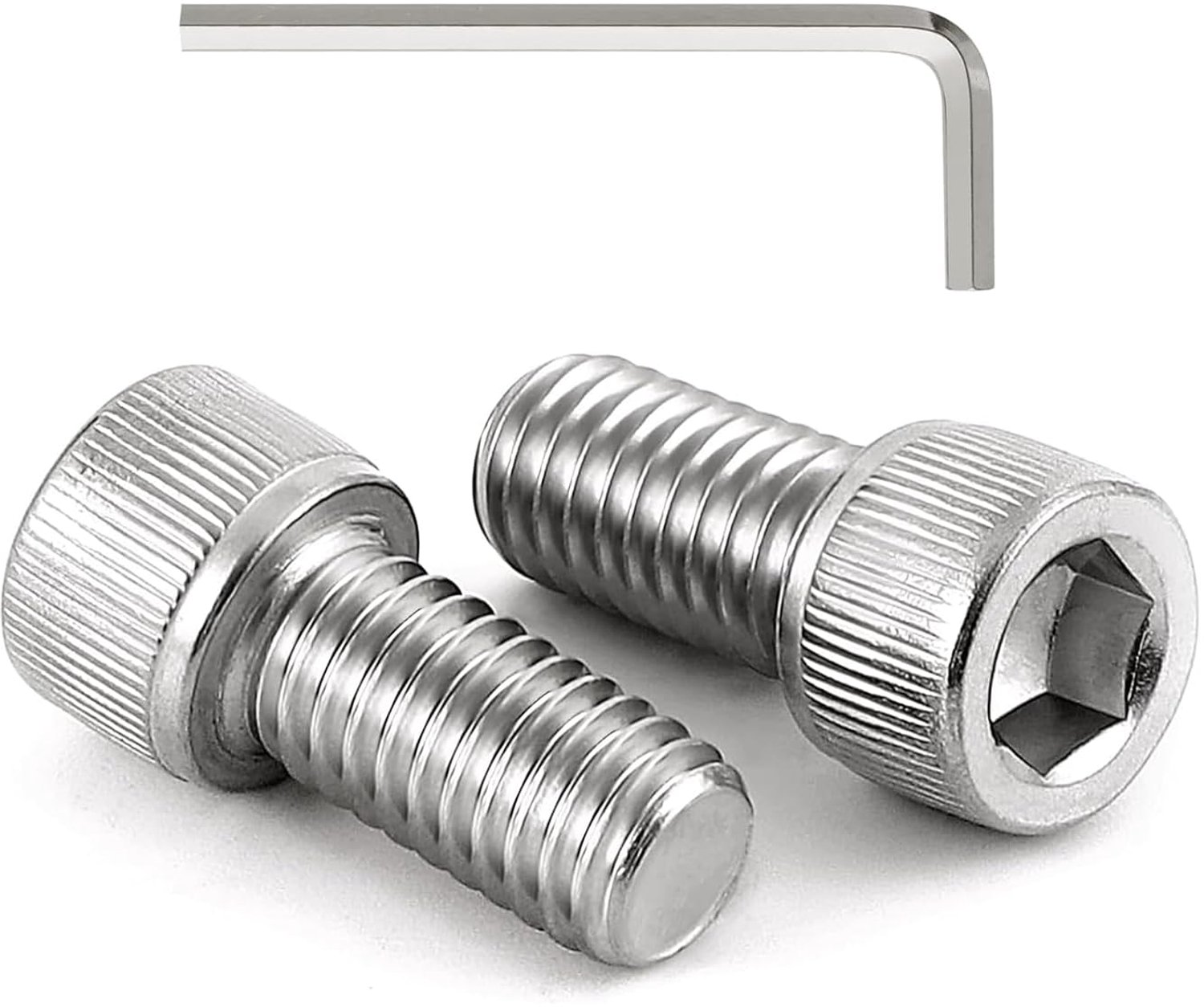 Cilinderschroeven M3x5 mm - roestvrij staal A2 - volledig draad - inclusief schroefsleutel - 100 stuks - m-winkel