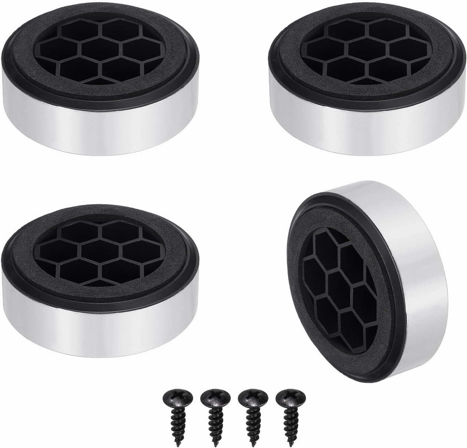Luidsprekerisolatievoetjes 59 mm x 19 mm - schuimrubber - anti-vibratie - ideaal voor hifi en home cinema - 4 stuks - Vemera