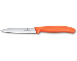 Victorinox Swiss Classic schilmes 10 cm - gladde snede - oranje
