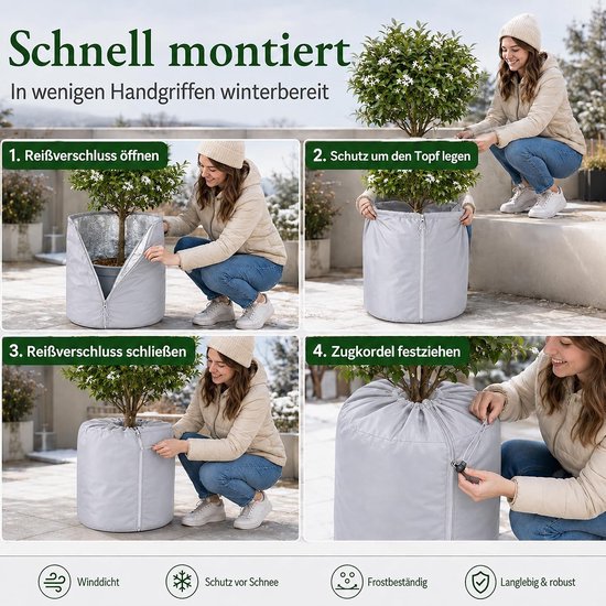 Hoes voor planten, 2 stuks, 40x35 cm — afbeelding 3