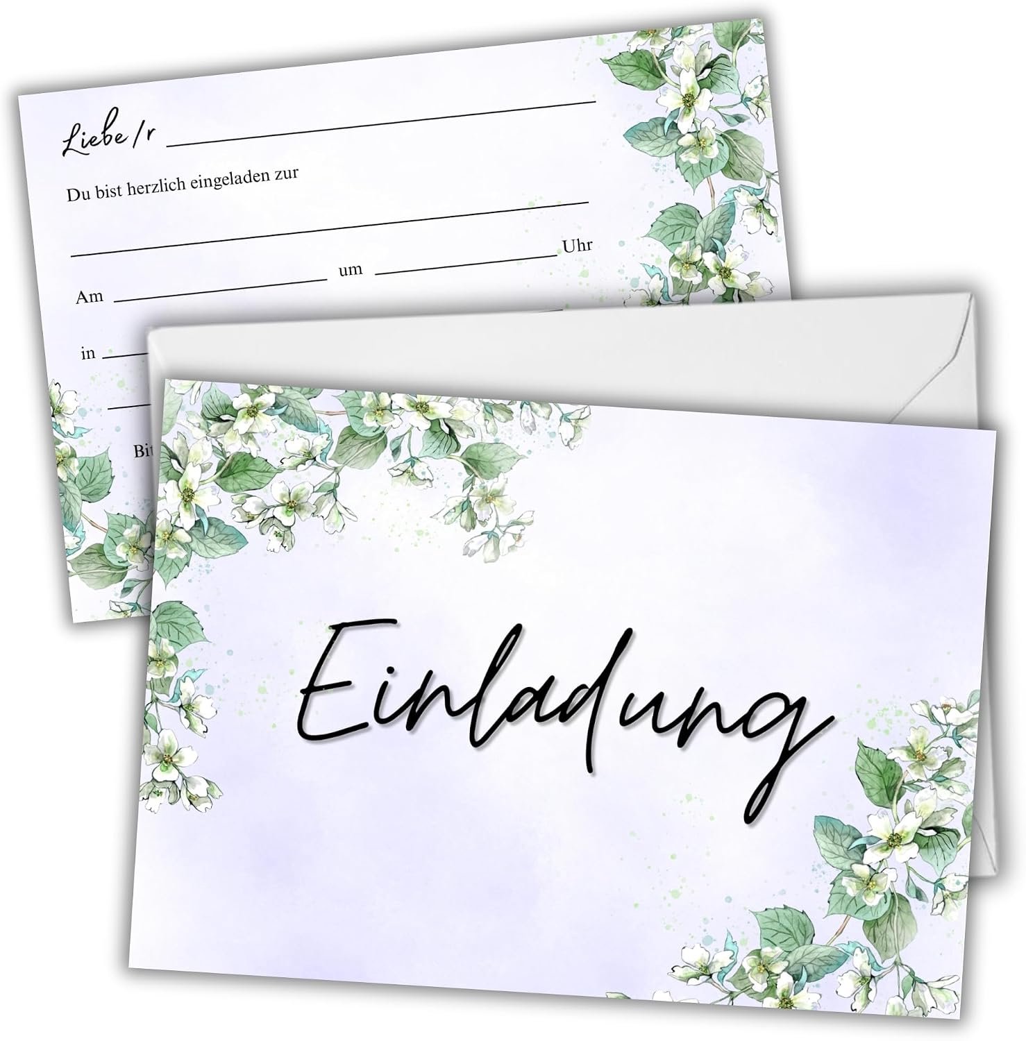 Kaarten met Enveloppen, 12 stuks, 10x15 cm