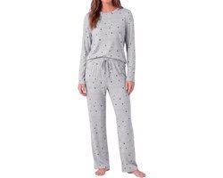 Pyjama langarm katoen met print