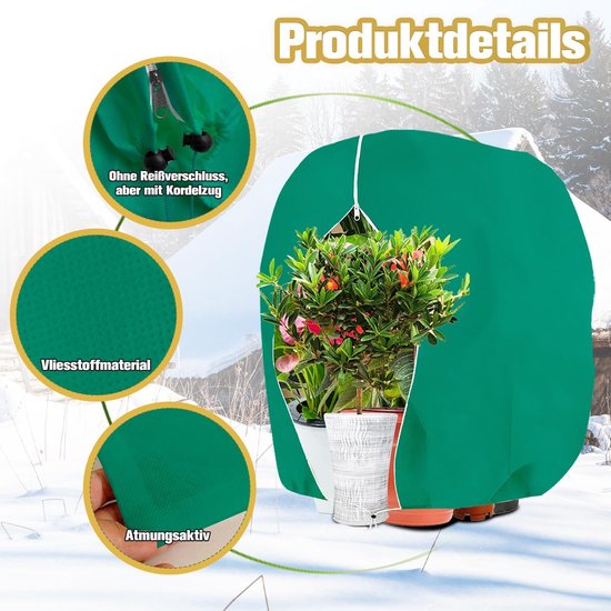 Winterbescherming voor planten, herbruikbaar, 120x180 cm — afbeelding 3
