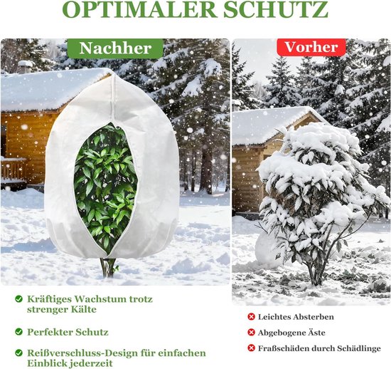 Winterbescherming voor planten, 2 stuks, 100x120 cm — afbeelding 5