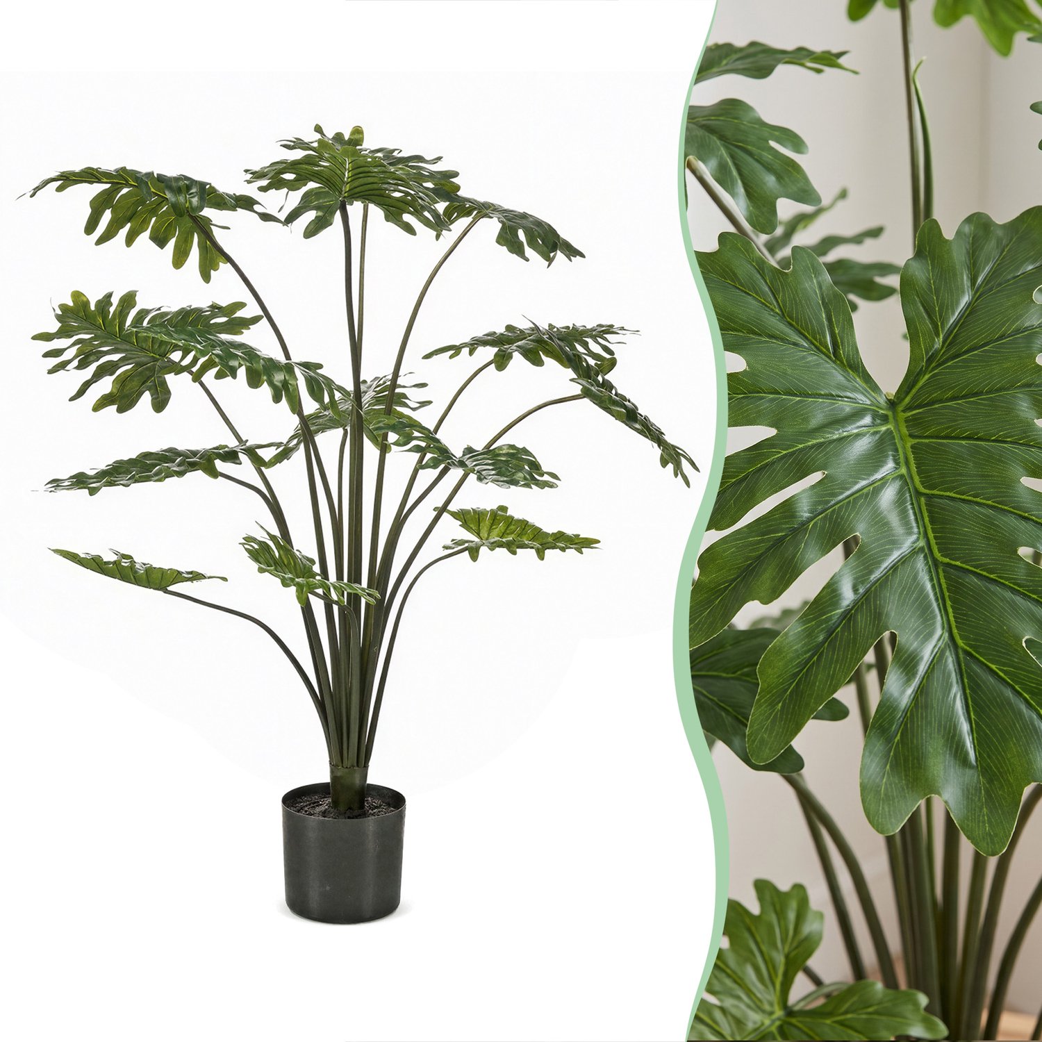 Green Boutiq Kunstplant - Philodendron - 105 cm