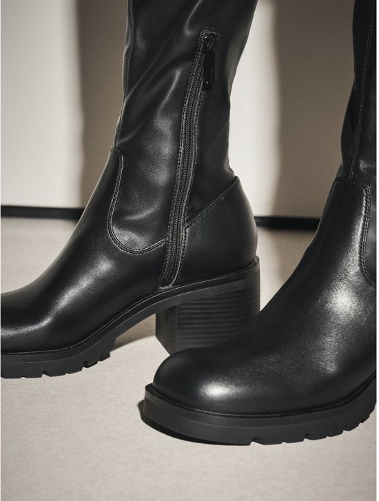 Next - Dames - Forever Comfort® hoge soklaarzen met dikke zool - Zwart